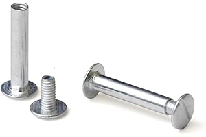 LAMINATION DEPOT TRUBIND Chicago Screw and Post Sets - 1 inch Post Length - 3/16 inch Post Diameter - Aluminum Hardware Fasteners - 100 Screws with 100 Posts for Binding, Albums, Scrapbooks - (100 Sets/Bx)