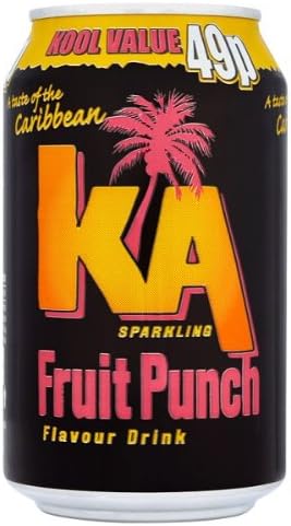 KA Sparkling Fruit Punch Flavour Drink 330ml (Packung 24)
