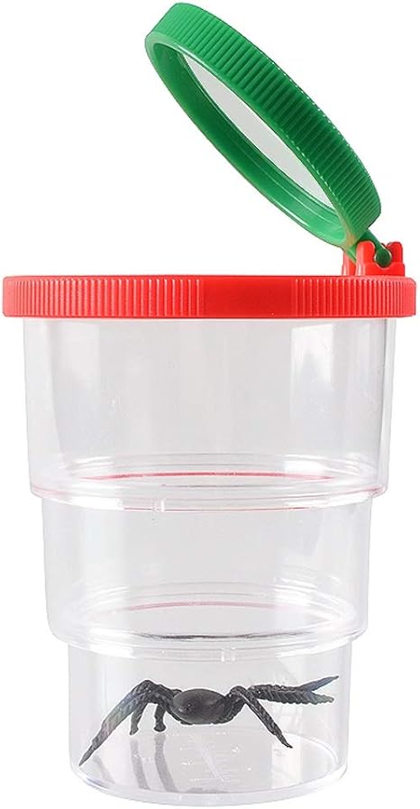 Amazon Dlt 3x 8x 虫眼鏡 子供用 虫キャッチャー ビューアー拡大鏡 空気穴付き 子供用 グリーン レッド 化粧鏡 通販