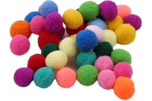 100 Pcs Polypropylene Pompoms Multicolor Arts And Crafts Pom Poms Balls For Diy Crafts Decorationscolor Fashion design