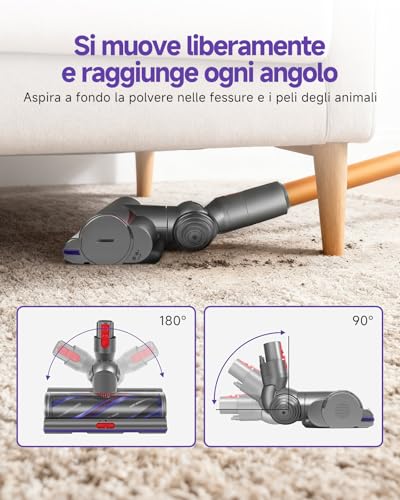 Yivy High Torque Brush for Dyson V11 Vacuum Cleaner, Motorized Brush Compatible with V11 V15 V10 V8 V7, Ideal for Carpets and Hard Floors, Adjustable Airflow