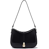 Prettyzys Crescent Shoulder Bag for Women, Vintage Retro Vegan Leather Clutch Tote Handbags Crossbody Bags Handbag for Women