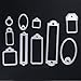 Whitelotous Cutting Dies Cut Dies Stencil Metal Template Mould for DIY Scrapbook Album Paper Card (10 pcs Labels Hollow Out)