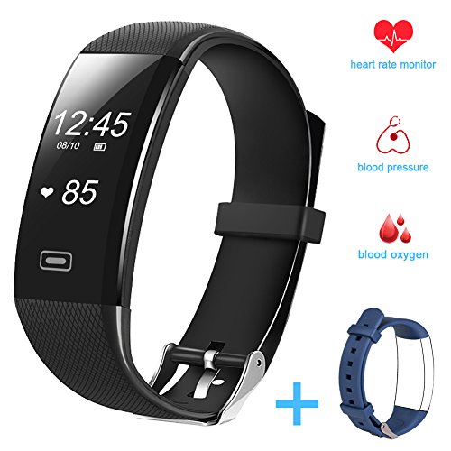 Fitness tracker, Hobest Bluetooth 4.0 Smart Bracelet Tracker est un tracker de remise en forme, waterproof, C'est un bracelet d'activité avec Wechat / Facebook Rappel pour Smartphone