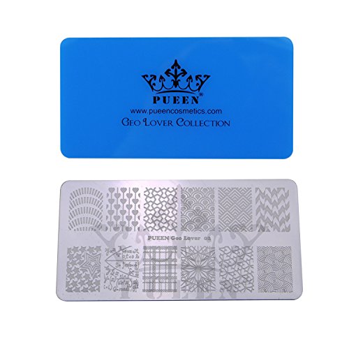PUEEN Nail Art Stamping LOVE BOX II 02 - 4 Lover Collection Plates - 125x65mm Unique Nailart Polish Stamping Manicure Image Plate Accessories Kit BH000665