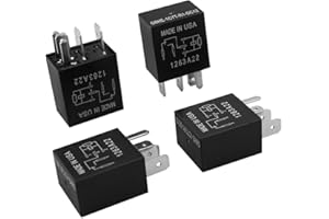 VELVETUNVILLAY 4Pcs G8HE-1C7T-R1-DC12 Power Relay Plug-in Installation 12VDC 5Pin Relay Fuel Pump Relay