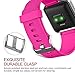 Fitbit Blaze Accessories Classic Band Large, UMTele Soft Silicone Replacement Sport Strap Band with Quick Release Pins for Fitbit Blaze Smart Fitness Watch Neon Pink, Frame Not Included (6.7