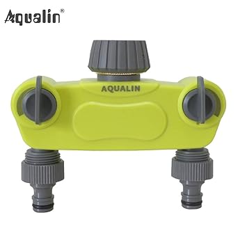 2 Way Hose Splitter Connector Utility Y Valve Hose Tube Connector