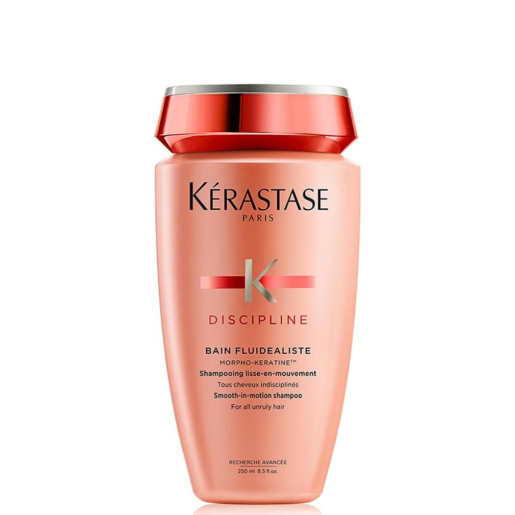 Kérastase Discipline, Smoothing & Anti-Frizz Shampoo, For Fine to Normal Sensitised & Unruly Hair, With Morpho-Keratine, Bain Fluidealiste, 250ml