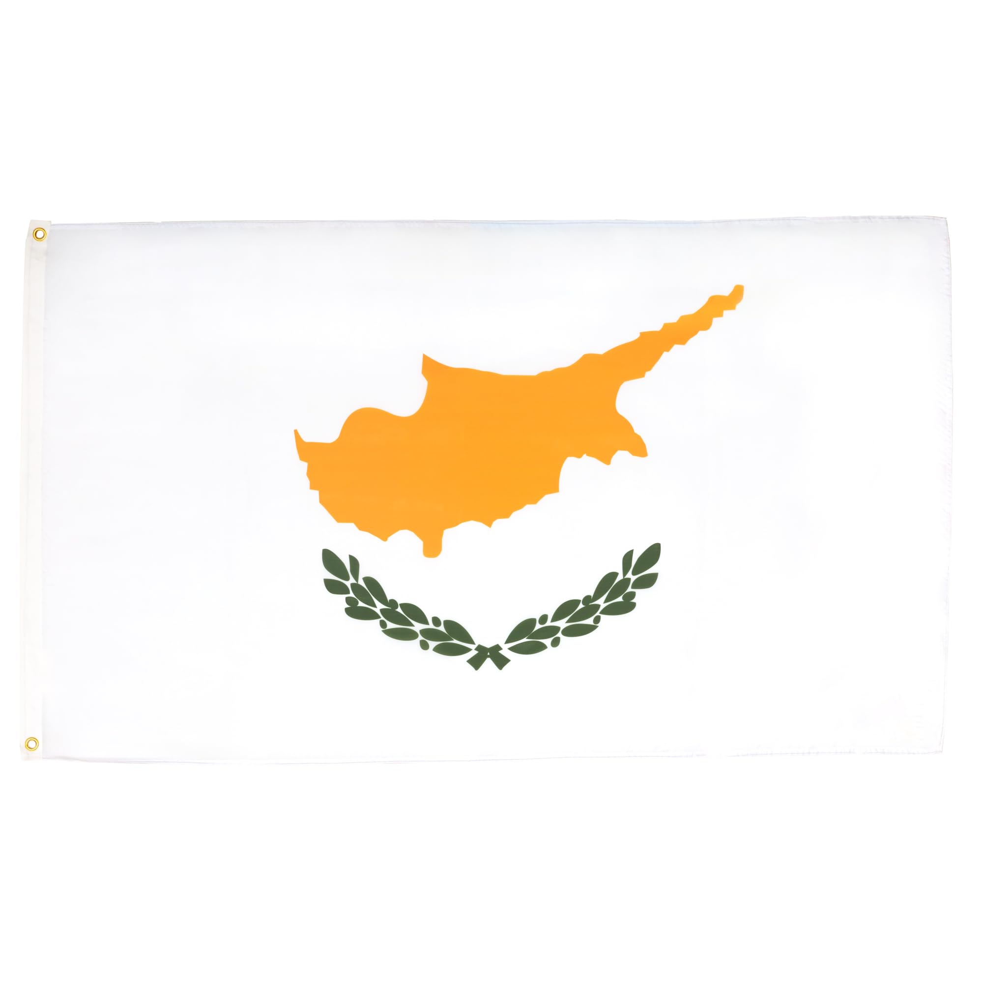 AZ FLAG - Cyprus Flag - 2x3 Ft - 100D Polyester Cypriot Banner with Two Metal Grommets - Fade Resistant - Vivid Colors - 2' x 3' Feet - 90x60 Cm — image 1