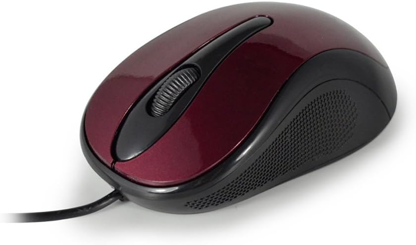CLiPtec VIVA Red 1000 High DPI USB 1.1 2.0 Optical Wired Mouse Mice For Laptop PC Computer Mac