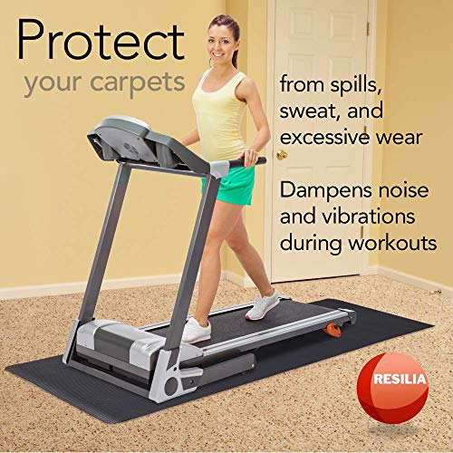 image for Resilia Heavy-Duty Carpet Protection Mat with Grippers-for Exercise Eq
