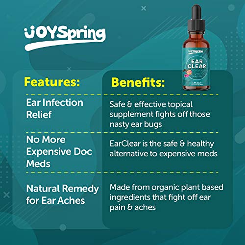 Mullein Garlic Oil Ear Drops Swimmers Ear Drops for Kids