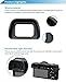 JJC Silicone Camera Eyepiece Eyecup for SONY ILCE A6300 A6000 NEX-6 NEX-7 Digital Cameras & FDA-EV1S Electronic Viewfinder, Replaces SONY FDA-EP10