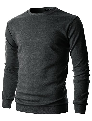 GIVON Mens Crew Neck Sweatshirt Lightweight long Sleeve Pullover