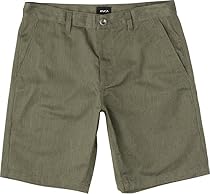 RVCA Big Boys' Weekday Short, Burnt Olive Heather, 24