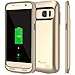 Alpatronix Galaxy S7 Battery Case, 4500mAh Slim Portable Protective Extended Charging Cover Rechargeable External Backup Charger Compatible with Samsung Galaxy S7 (5.1 inch) BX420 - (Gold)