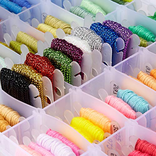 3 Embroidery+Organizer+Storage+Stickers+Metallic