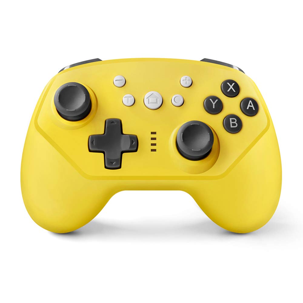 Wireless Controller for Nintendo Switch,Switch Lite and Android,Wired PC and P3,Switch Pro Controller with Turbo,Gyro Axis and Dual Vibration (Yellow)
