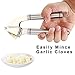 Nanan Stainless Steel Garlic Press and Peeler Set,Best Peeling Press Mincer and Silicone Tube Roller