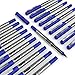 ARTEZA Rollerball Pens, Pack of 20, 0.5mm Blue Liquid Ink Pens for Bullet Journaling, Fine Point Rollerball, Office Supplies for Writing, Taking Notes & Sketching