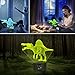 Elstey Dinosaur 3D Night Light Table Desk Lamp, 7 Colors Optical Illusion Touch Control Lights with Acrylic Flat & ABS Base & USB Cable for Christmas Gift