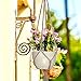 EBOOT 4 Pieces Plant Hanger Flower Pot Plant Holder with Key Ring for Indoor Outdoor Decorations, 2 Pieces 41.3 Inches and 2 Pieces 35 Inches, 4 Legs