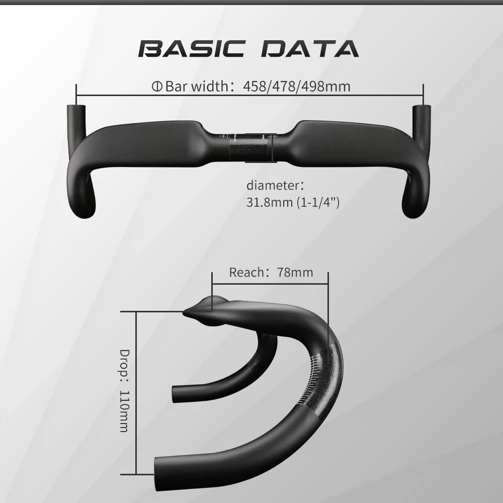 Mua gravel drop bars road bike carbon fiber handlebars drop handlebars