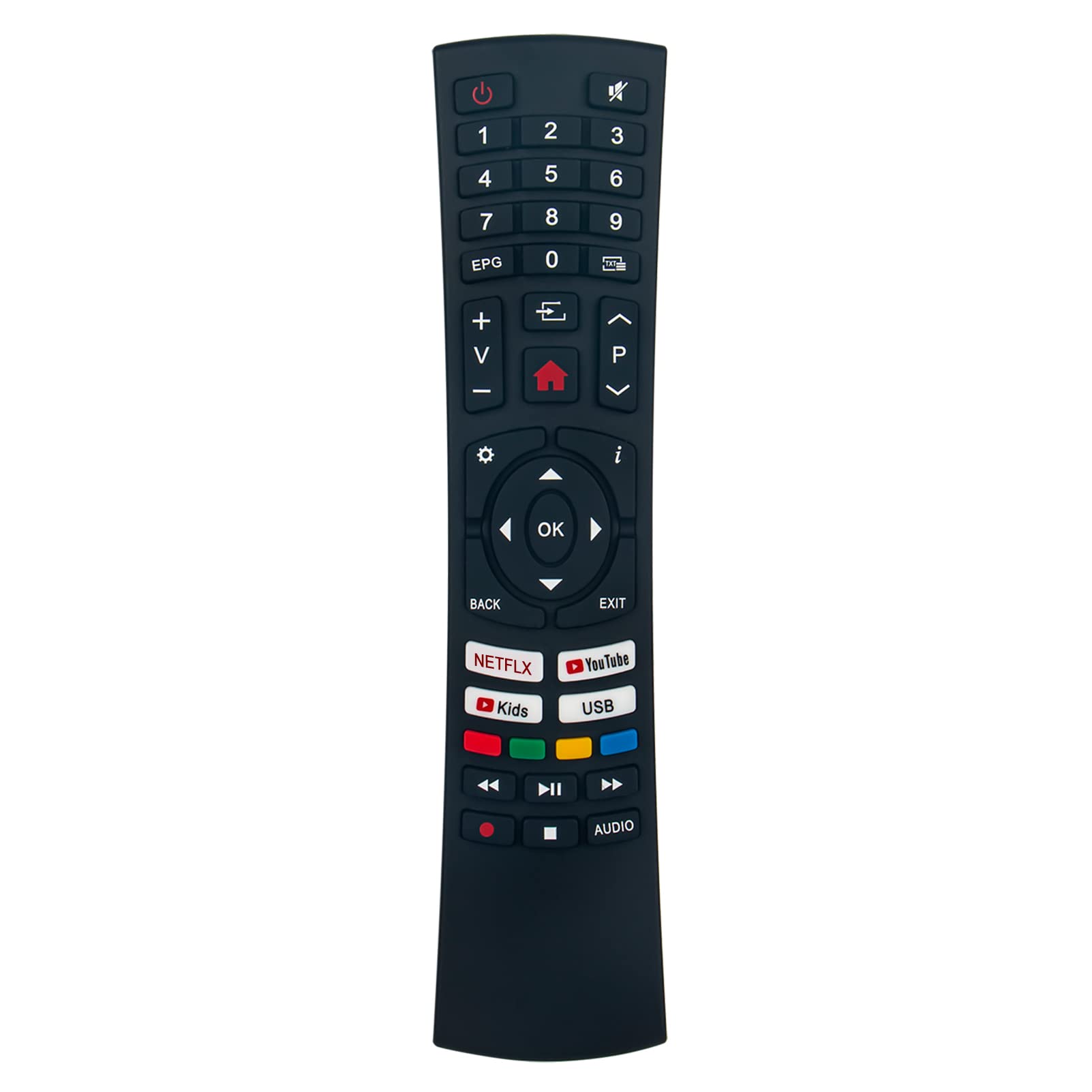 VINABTY RC4390A Replacement Remote Control Compatible with RCA 4K Smart LCD LED HDTV TV RNSM4025 RNSM4003-B