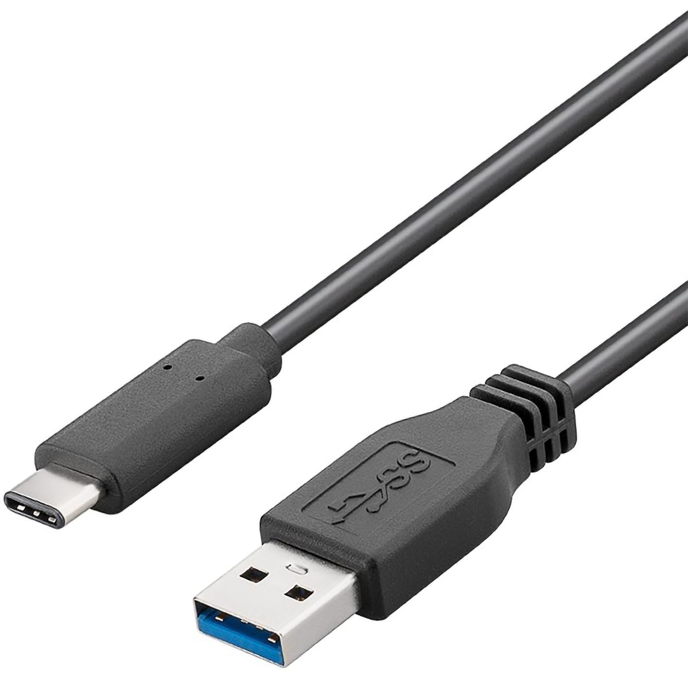 PremiumCord USB-C to USB 3.0 Connection Cable 0.5 m, up to 5 Gbit/s, USB 3.0/3.1 SuperSpeed Data Cable, USB 3.1 Type C Male to A Male, 3x Shielded, Colour: Black, Length 0.5 m