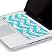 Kuzy Compatible with MacBook Keyboard Cover for Older Version MacBook Pro 13 15 17 inch and MacBook Air 13 inch, iMac Wireless Keyboard, Silicone Skin Key Board Protector, Chevron Teal