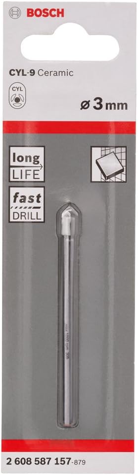 Bosch Professional 1x CYL-9 SoftCeramic Tile Drill Bit (for soft ceramic tiles diameter 3 x 70 mm, Accessories drill driver) - Image 3