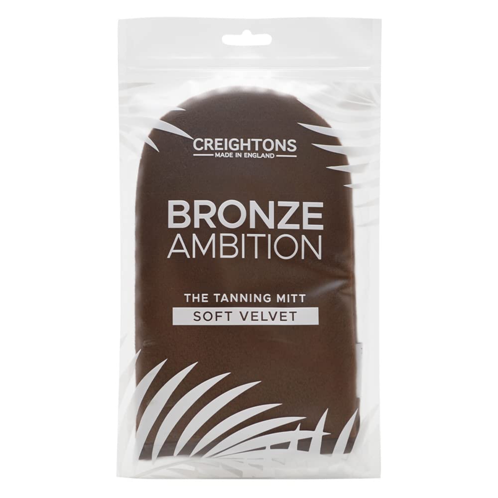Creightons Bronze Ambition Soft Velvet Tanning Mitt - Ultra Soft & Hypoallergenic. Helps with the Application of Bronze Ambition Tanning Products for a Beautifully Even Tan.