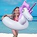 Unicorn Pool Float, Unicorn Pool Float for Kids, Inflatable Swimming Pool Float Ride on Water Raft Swim Ring Pool Floaties for Girl Children Boy Beach,Party,and Decoration T(Unicorn Purple)