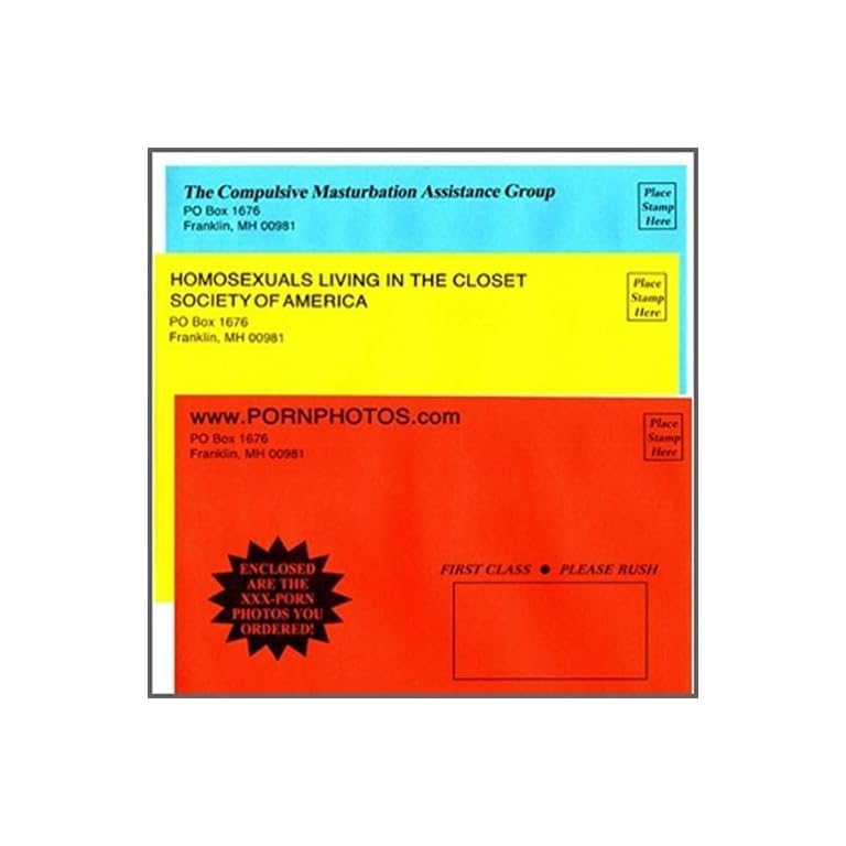 6pk Adult Embarrassing Prank Envelopes Mail prank joke Just For Laughs