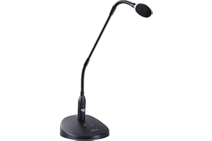 BOYA BY-GM18CB 18" Gooseneck Condenser Microphone with Desktop Base, LED Indicator, Foam Windscreen for Conference Meetings V
