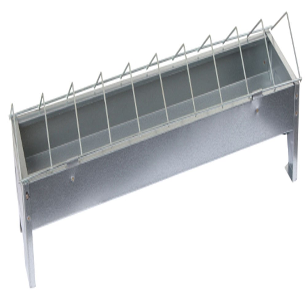 Kerbl 71301 Feeding Trough for Poultry Galvanised Length 50 cm Width 10 cm