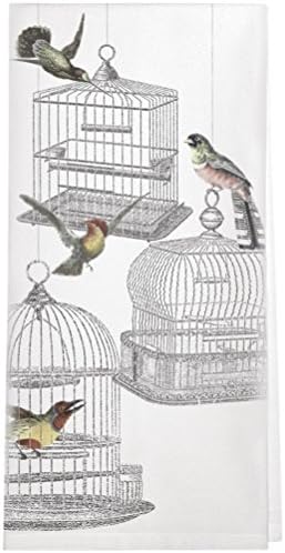 Montgomery Street Bird Cages Cotton Flour Sack Dish Towel