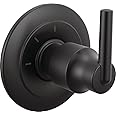 Delta Faucet Trinsic 3-Setting Shower Handle Diverter Trim Kit, Diverter Valve Trim Kit Black, 3 Way Shower Diverter, Delta Diverter Trim, Matte Black T11859-BL (Valve Not Included)