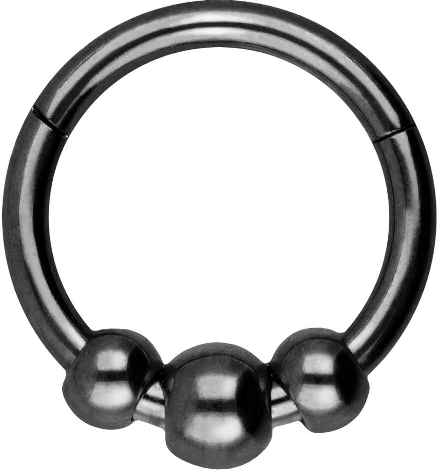 PIERCINGLINE Piercing da naso in oro 750, a spirale, 18 carati, 3 stelle di cristallo, Oro giallo, zirconia cubica