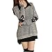 Meilaier Womens Fashion Skull Blouse Knitted Sweater Jumper Loose Knitwear