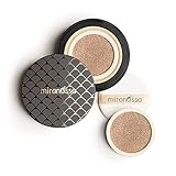 MIRENESSE 10 Collagen Cushion Compact Airbrush Foundation + REFILL - Instant Flawless, Glowing Skin- For Oily, Dry or Mature Skin -SPF25 PA++ -Vegan & Cruelty Free- 21 VIENNA (2 x 15g/0.52oz)