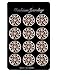 L'vow Crystal Floriated Brooches Scarves Buckle Collar Pin Corsage Bouquet Kit Pack of 12
