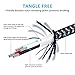 Cell-Tronics iScso55303 Micro USB Cable, Nylon Braided Tangle Free Data Sync Android Charging Power Cord High Speed USB 2.0 for Samsung/HTC/LG - 3 Piece