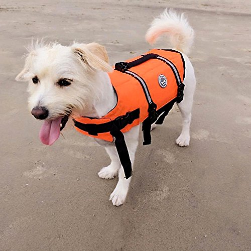 Vivaglory Dog Life Jacket, Ripstop & Reflective Dog Life Preserver with