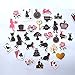 DadaCrafts(TM) Cat and Alice 33pcs 3cm - 4cm Large Bag Packaged Stickers Sets