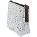 niceEshop(TM) Portable Canvas Pink Flower Coin Purse Pouch Bag Key Case,Light Blue