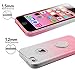 iPhone 4S Case, iPhone 4 Case, Silverback Girls Bling Glitter Sparkle Cute Phone Case with 360 Rotating Ring Stand, Soft TPU Outer Cover + Hard PC Inner Shell Skin for Apple iPhone 4S / 4 -Ombra Pink