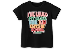 CHEERILULU Toddler 100 Day of School Shirt for Boys Kid Grils, My Happy 100th Day of School T Shirt, Cotton Blend, Funny Design :4-7T