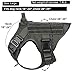 ICEFANG Tactical Dog Harness,Large Size, 2X Metal Buckle,Working Dog MOLLE Vest with Handle,No Pulling Front Leash Clip,Hook and Loop Panel